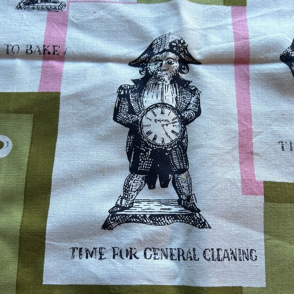 Field crest vintage kitchen fashion T Towel time to & time for made in USA nwot. - Picture 15 of 17